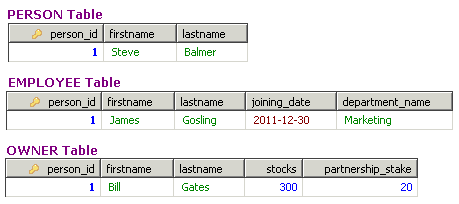 hibernate-table-per-concrete-class-output