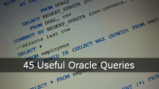 useful-oracle-queries