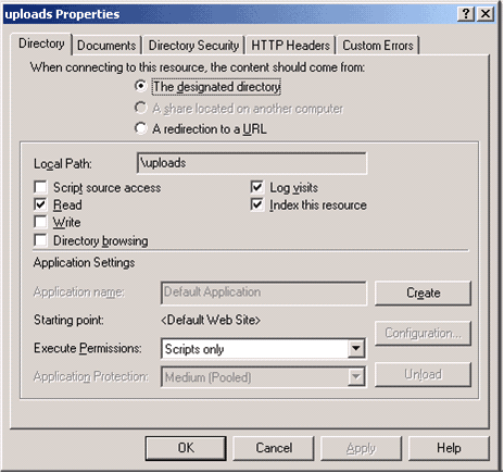 iis file upload setting