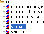 Tutorial:Struts Spring framework example in Eclipse.