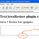 Textarea Resize JavaScript: Resize textarea using jQuery plugin