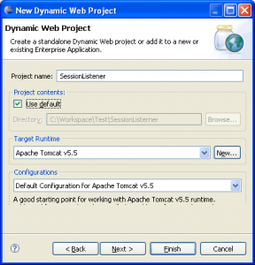 JSP Servlet Session Listener tutorial example in Eclipse & Tomcat