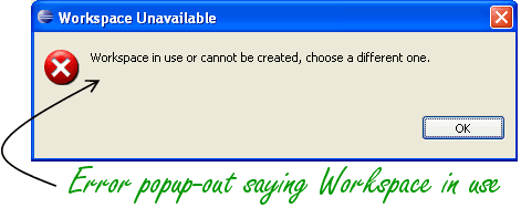 eclipse-workspace-error