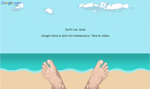 Google Wave has its own Fail Whale