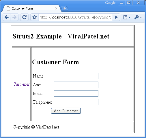 struts2-tiles-customer-page