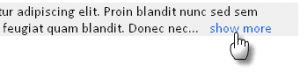 Dynamically shortened Text with “Show More” link using jQuery