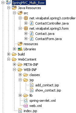 spring-multi-row-project-structure