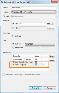 How To Enable Camera in Android Emulator