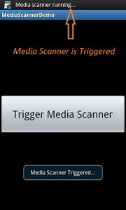 Android: Trigger Media Scanner Programmatically