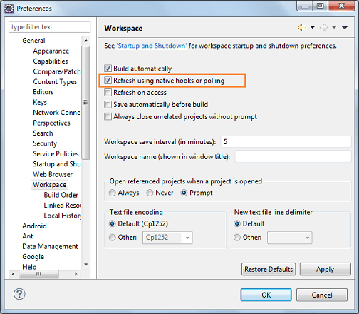 eclipse-workspace-refresh-automatically