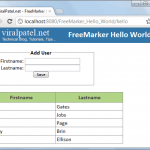 FreeMarker Servlet Tutorial with Example