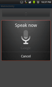 Android: Speech To Text using API
