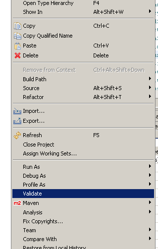 eclipse-project-validate