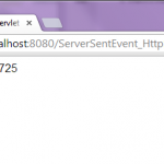 HTML5 Server-Sent Events with Java Servlets example