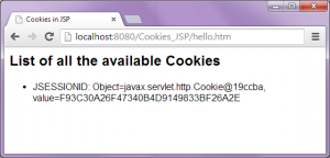 How to Access Cookies in JSP Expression Language