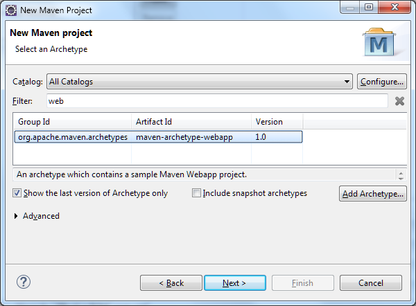 eclipse-new-maven-webapp-archetype-project