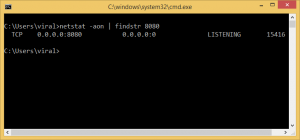 linux get process id using port