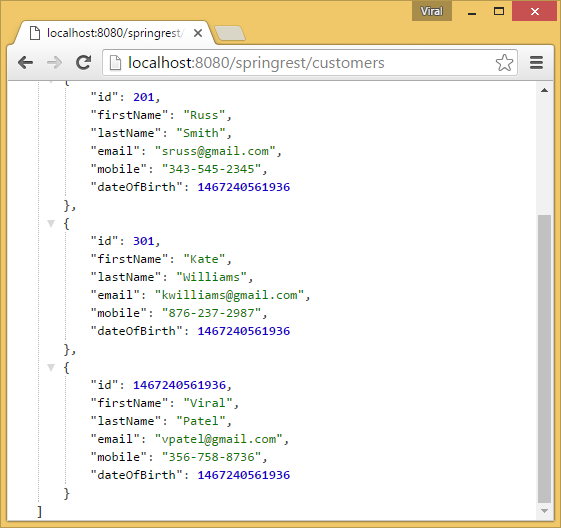 json spring mvc