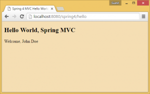 spring 4 mvc tutorial