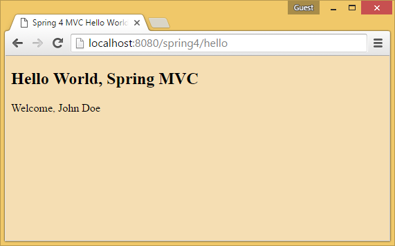 spring 4 mvc tutorial