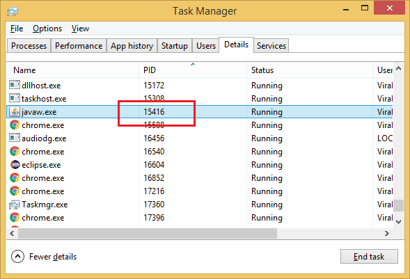 How to Find Process ID of Process using a Port in Windows