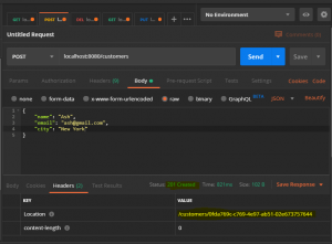 postman create customer api dynamodb webflux