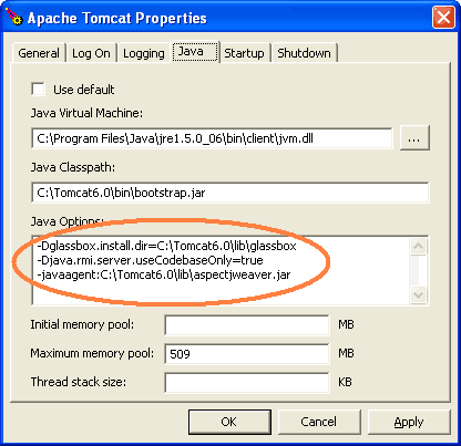 glassbox-tomcat-configuration