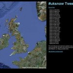 Google Maps and Twitter mashup show UK snowfall !!