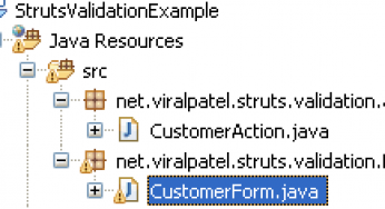 Struts Validation Framework Tutorial with example.