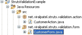 struts validator form bean