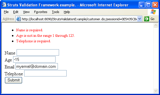 struts-validator-form-screen2